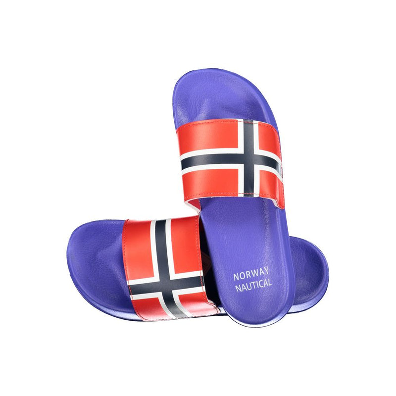 Norway 1963 Blue Plastic Men Sandal - Casual Summer Footwear