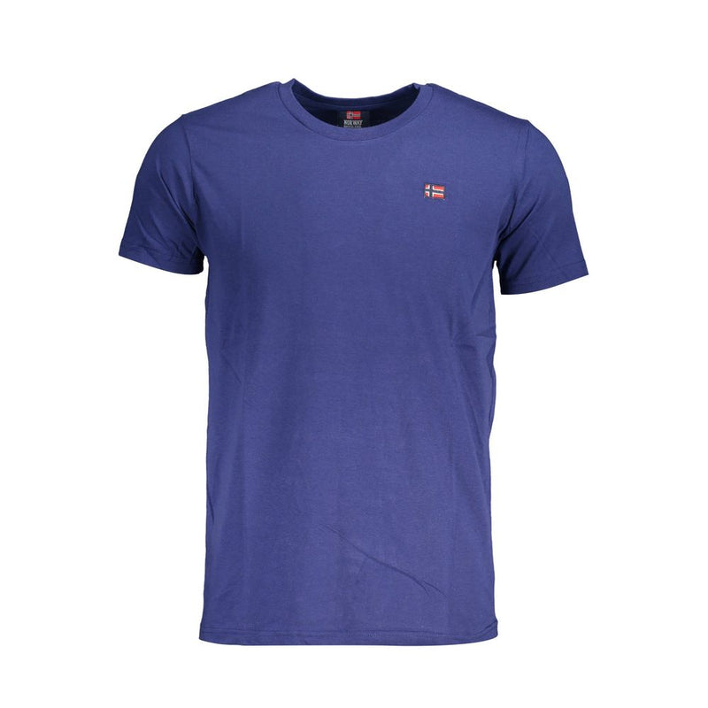 Noorwegen 1963 Blauw Katoenen Heren T-Shirt