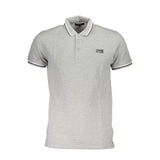 Polo homme en coton brun Cavalli Class