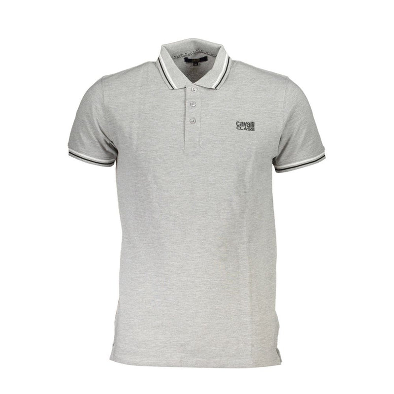 Cavalli Class Poloshirt voor heren in bruin katoen