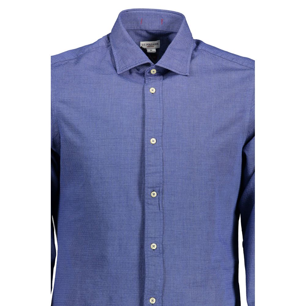 Chemise homme en coton bleu US POLO ASSN.