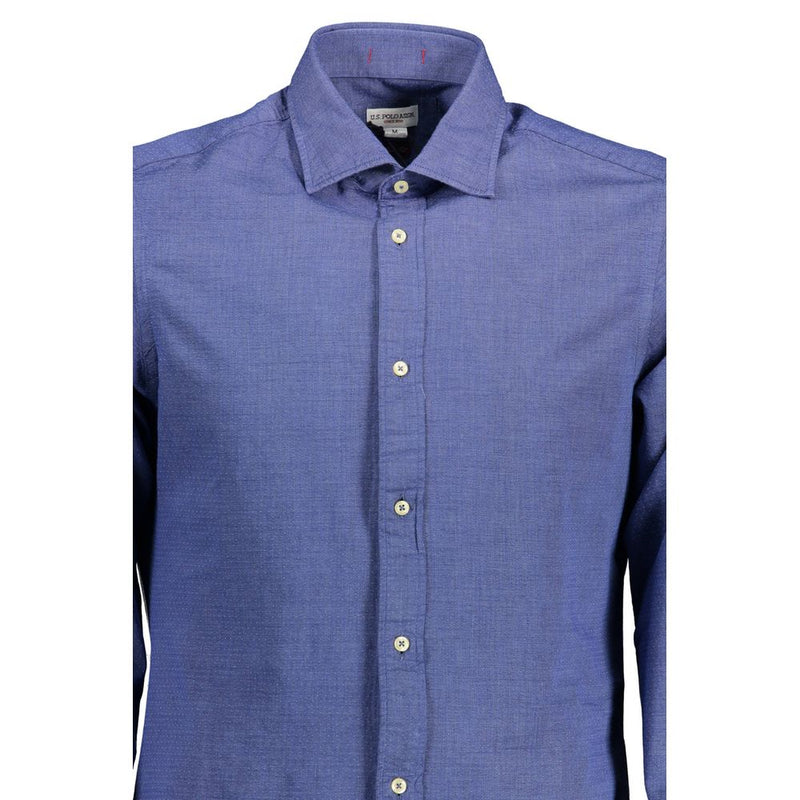 Chemise homme en coton bleu US POLO ASSN.