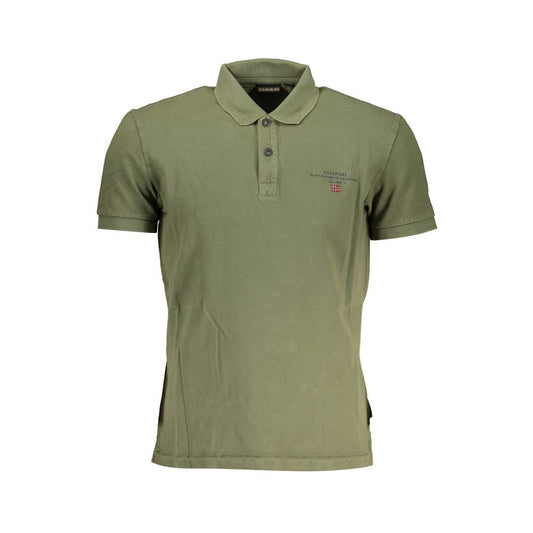 Napapijri groene katoenen heren polo shirt
