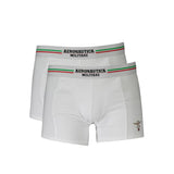 Aeronautica Militare Parigamba Bi-Pack Boxers for Men - White