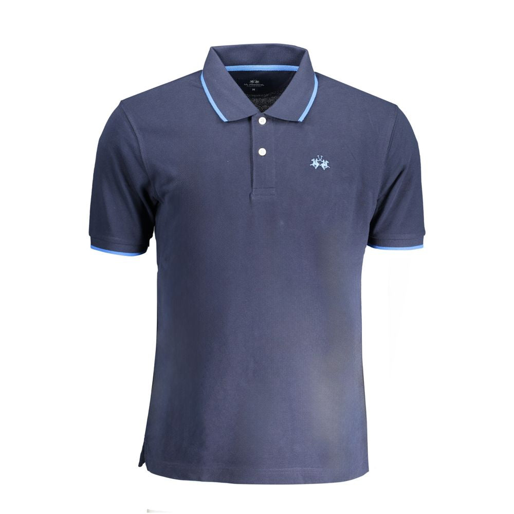 Polo La Martina en coton bleu pour homme