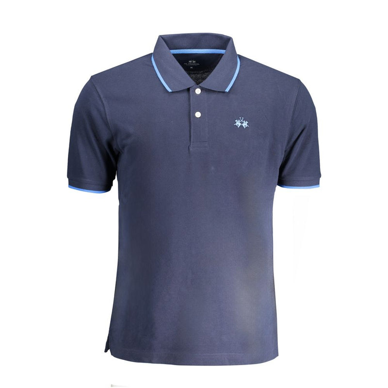 Polo La Martina en coton bleu pour homme