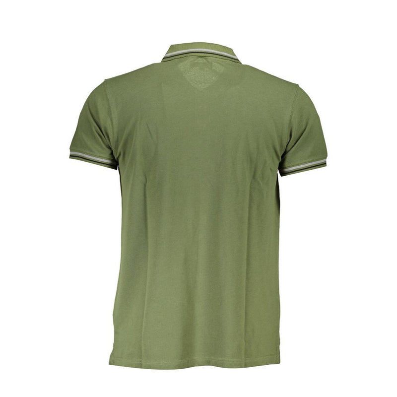 Polo homme en coton vert Cavalli Class