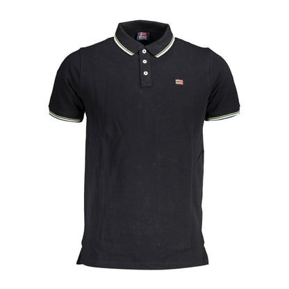 Polo homme en coton noir, Norvège 1963