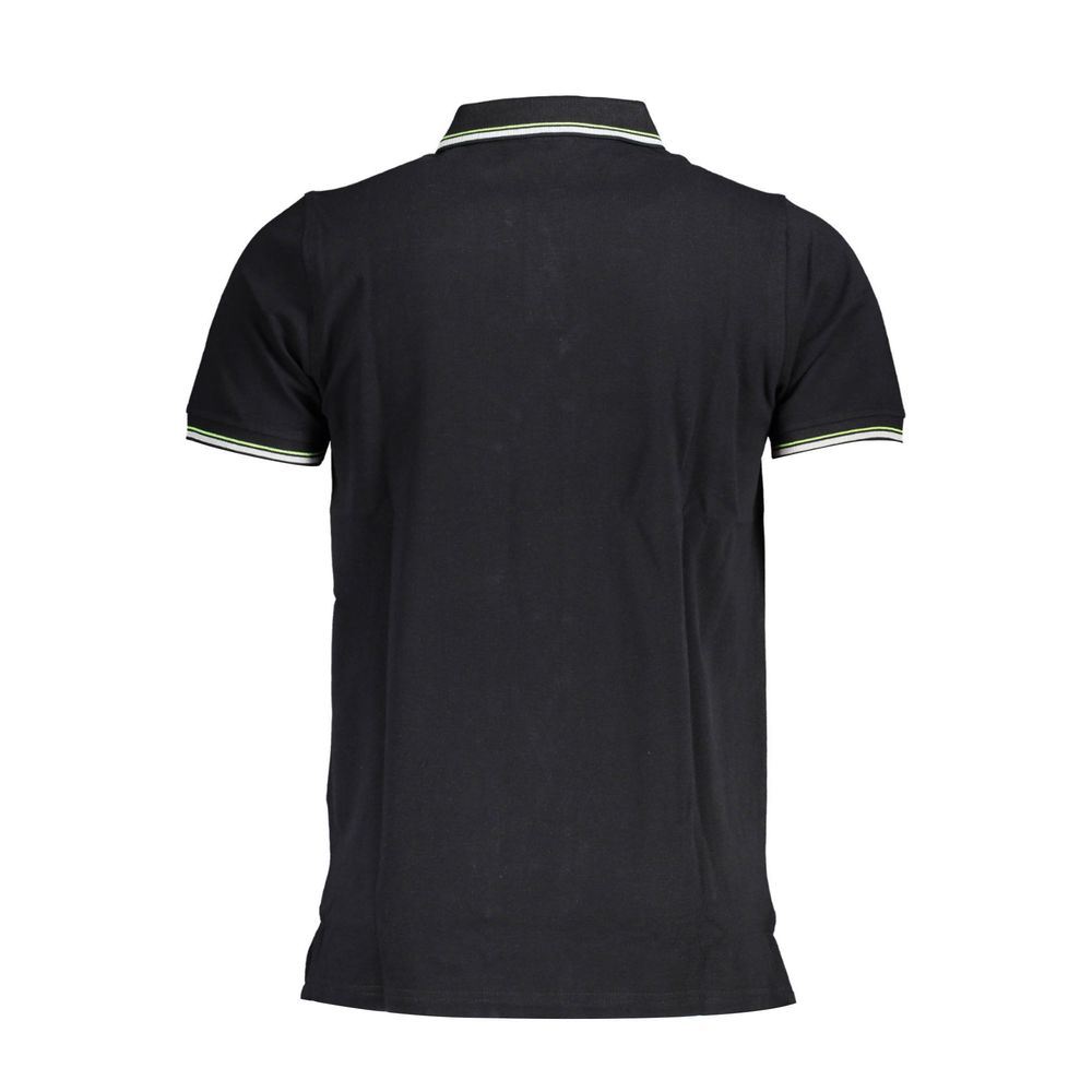 Polo Noir en Coton pour Homme - Norway 1963