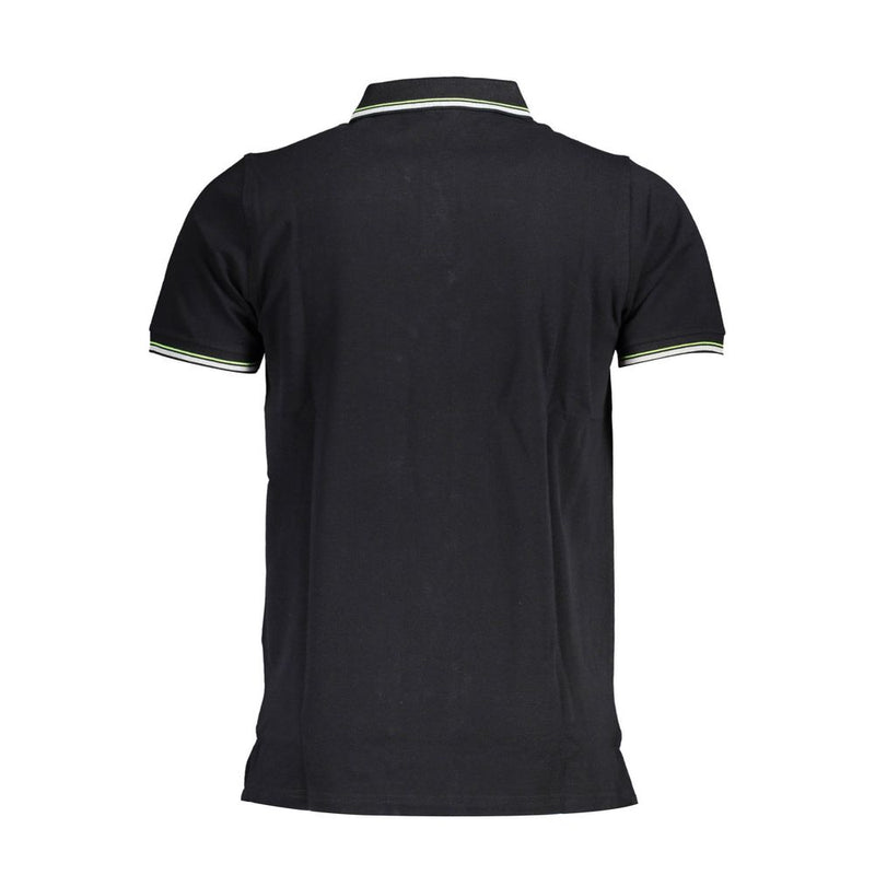 Polo Noir en Coton pour Homme - Norway 1963