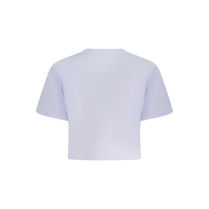 T-shirt Converse pour femme en coton violet