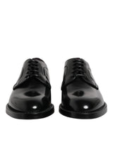 Dolce & Gabbana Chaussures Derby Noir en Cuir