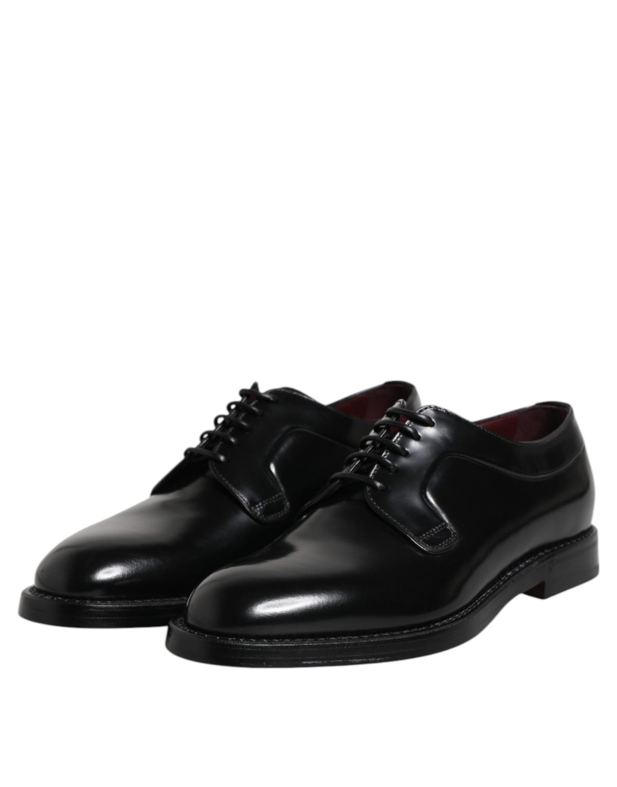 Dolce & Gabbana Chaussures Derby Noir en Cuir