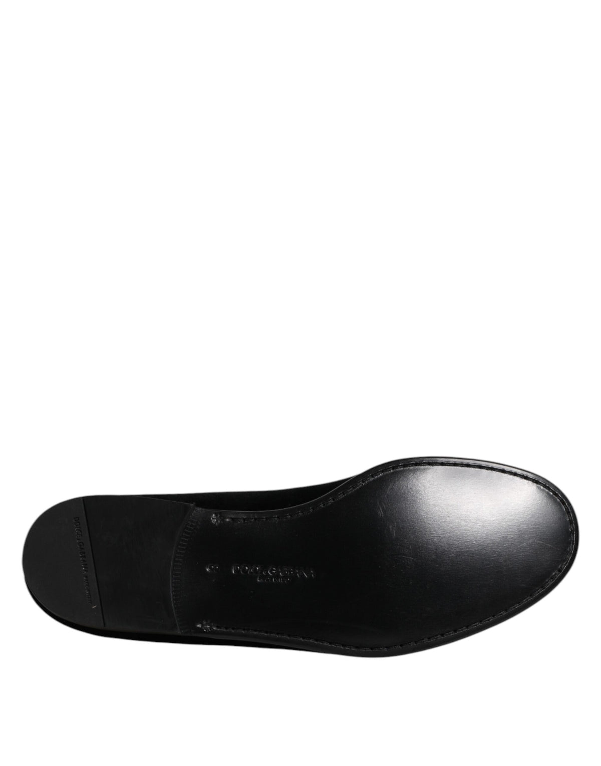 Dolce & Gabbana Black Velvet Slip On Loafers - Formal Shoes