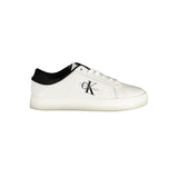 Calvin Klein White Polyester Sneaker for Men - Stylish & Sustainable