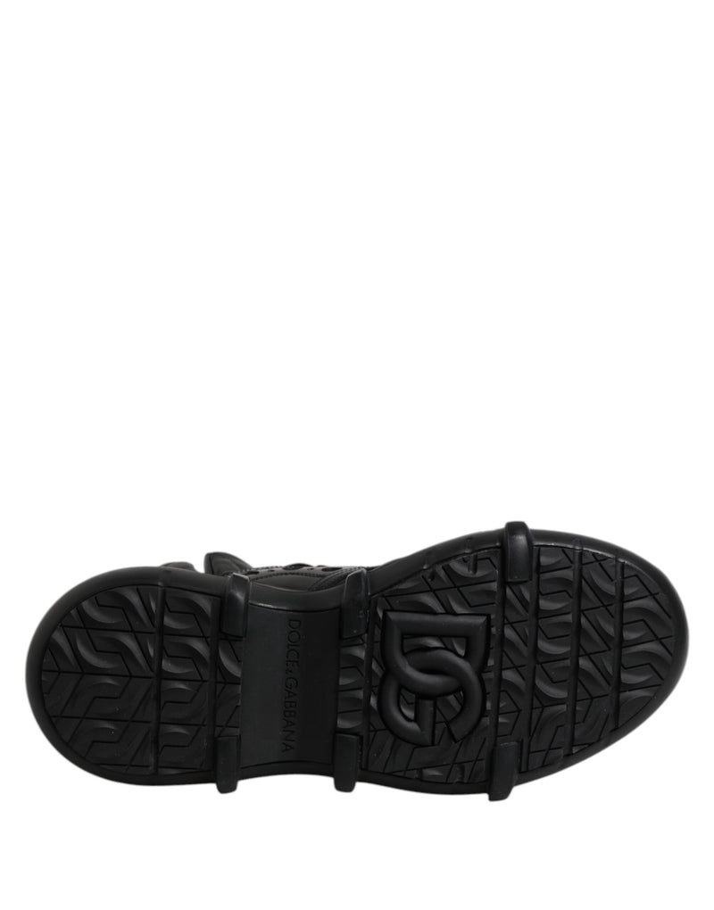 Dolce & Gabbana Black Leather Casual Mens Ankle Boots