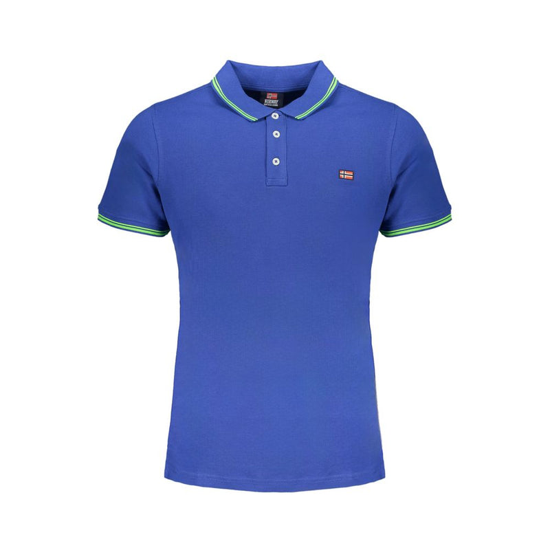 Polo en coton bleu de la Norvège, 1963