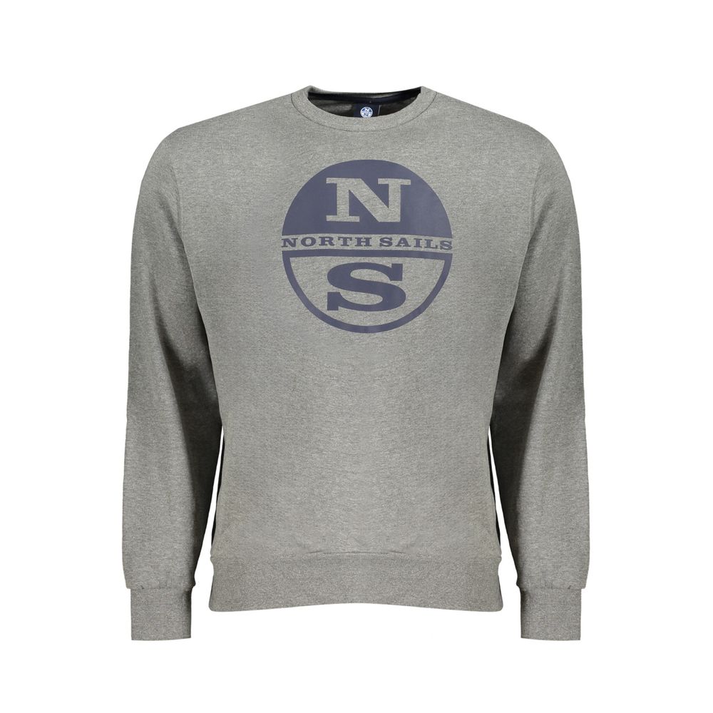 Pull en coton gris pour homme, North Sails