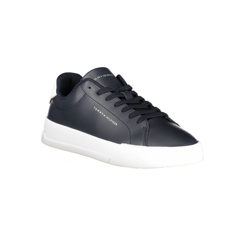 Tommy Hilfiger Sneakers en Cuir Bleu pour Homme - Élégance et Confort