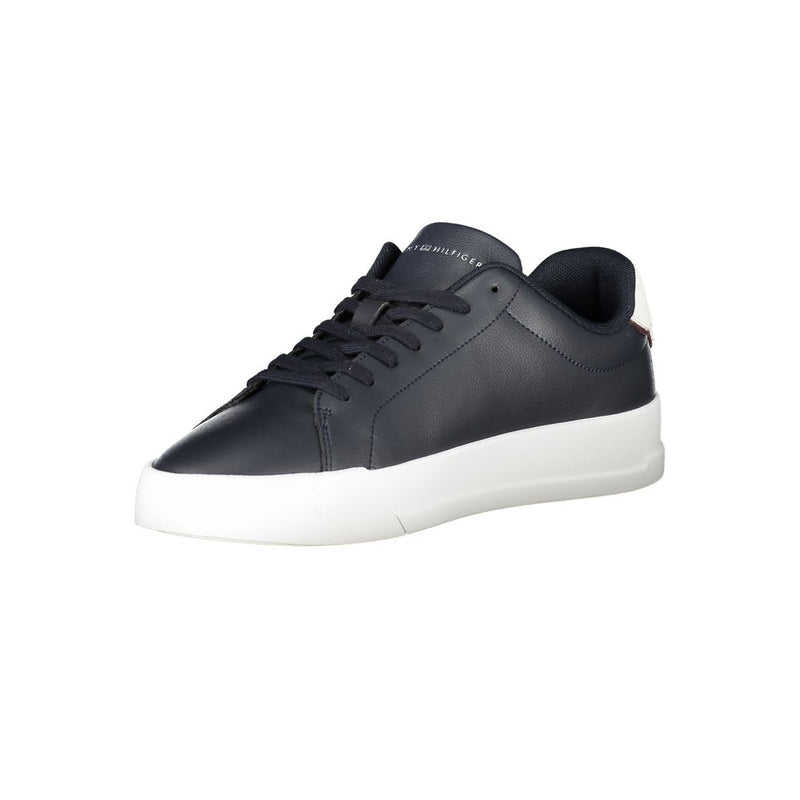 Tommy Hilfiger Sneakers en Cuir Bleu pour Homme - Élégance et Confort