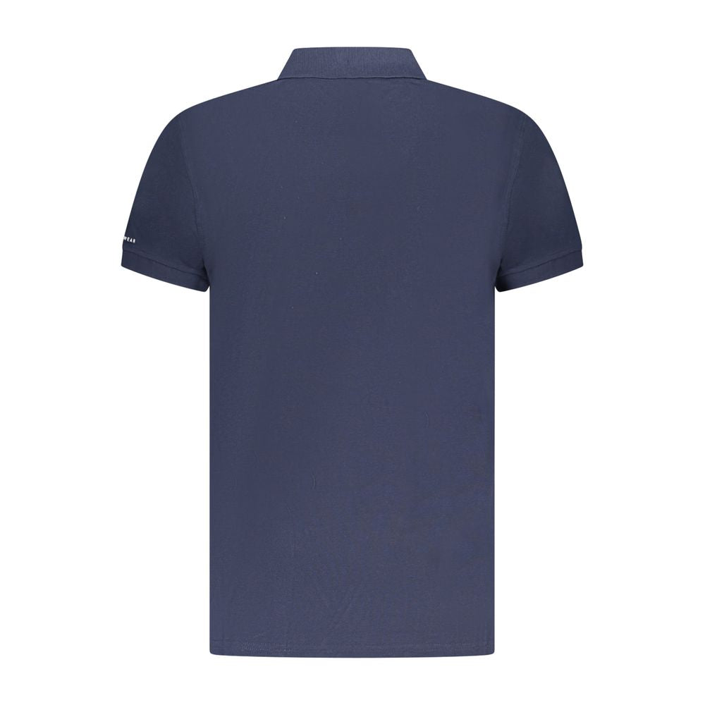Polo homme en coton bleu de Trussardi