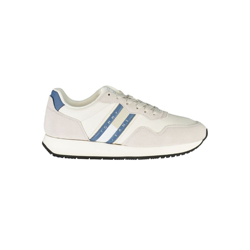 Tommy Hilfiger White Leather Men Sneaker - Élégance et Confort