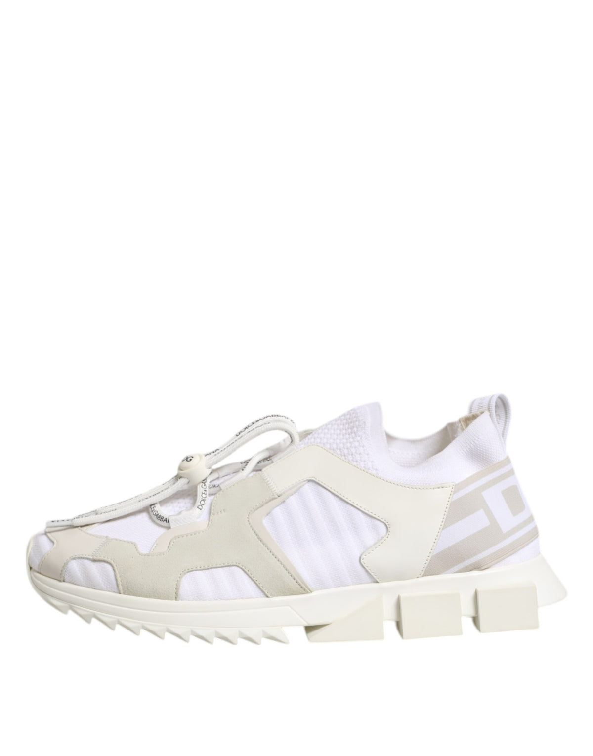 Dolce & Gabbana White Mesh Sorrento Trekking Sneakers
