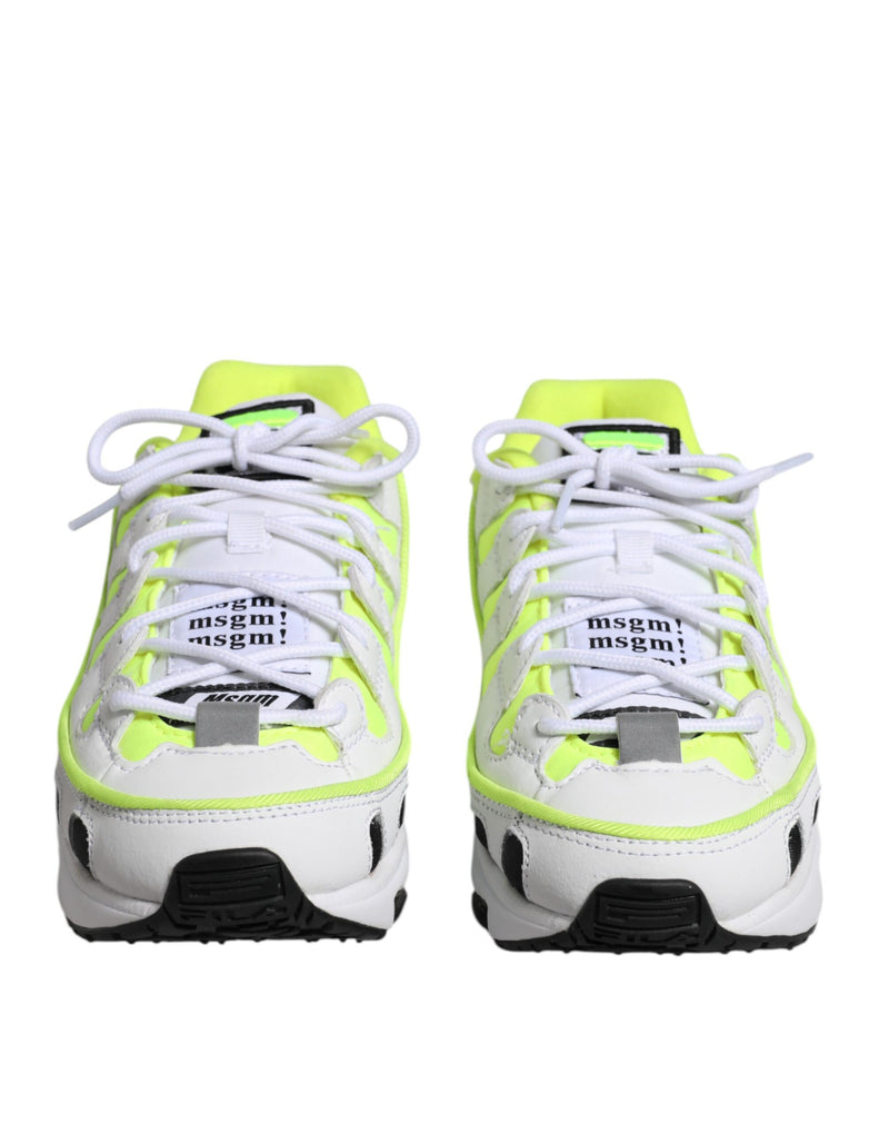 MSGM Multicolor Low Top Trainers - Sneakers en Cuir de Luxe