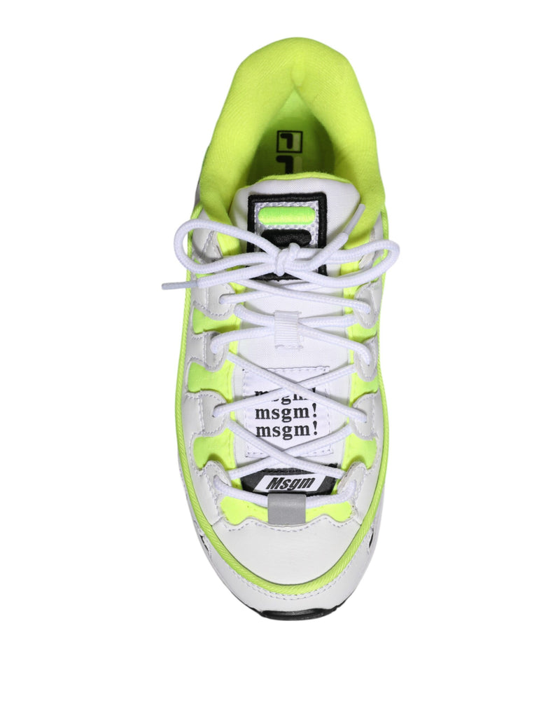 MSGM Multicolor Low Top Trainers - Sneakers en Cuir de Luxe
