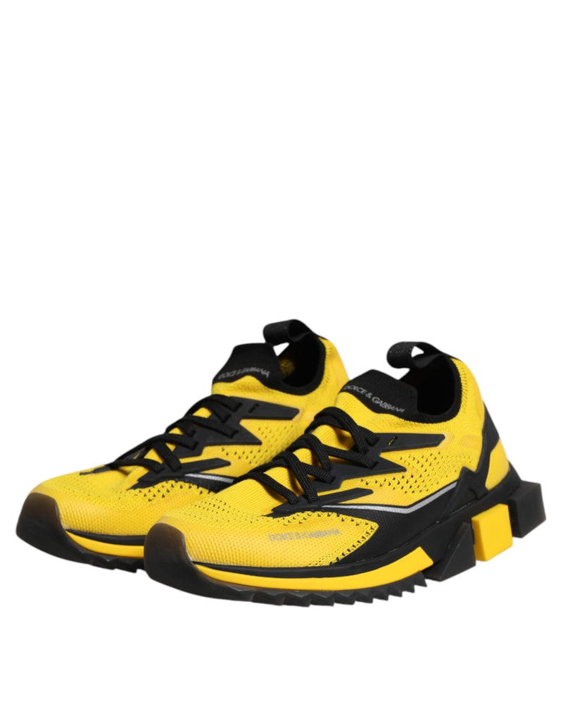 Dolce & Gabbana Yellow SORRENTO Sport Stretch Sneakers