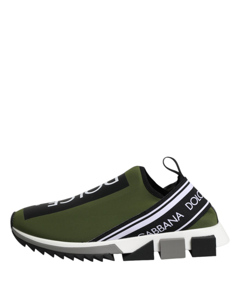 Dolce & Gabbana Sorrento Sneakers Vert et Noir