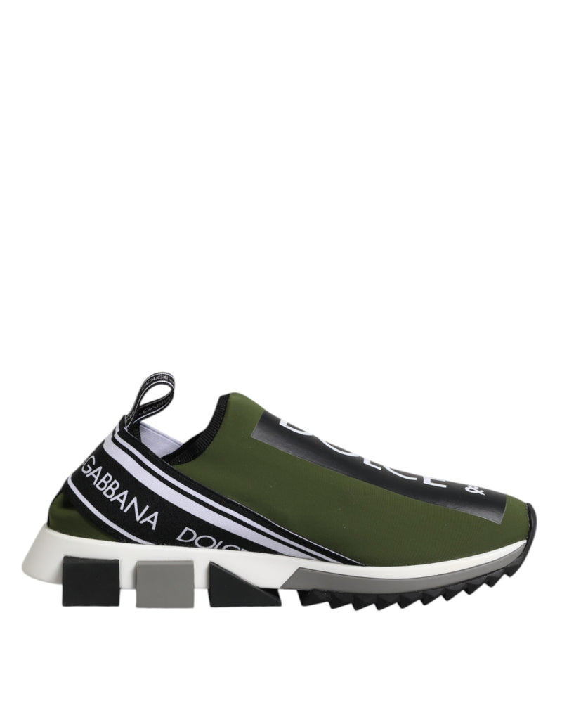 Dolce & Gabbana Sorrento Sneakers Vert et Noir
