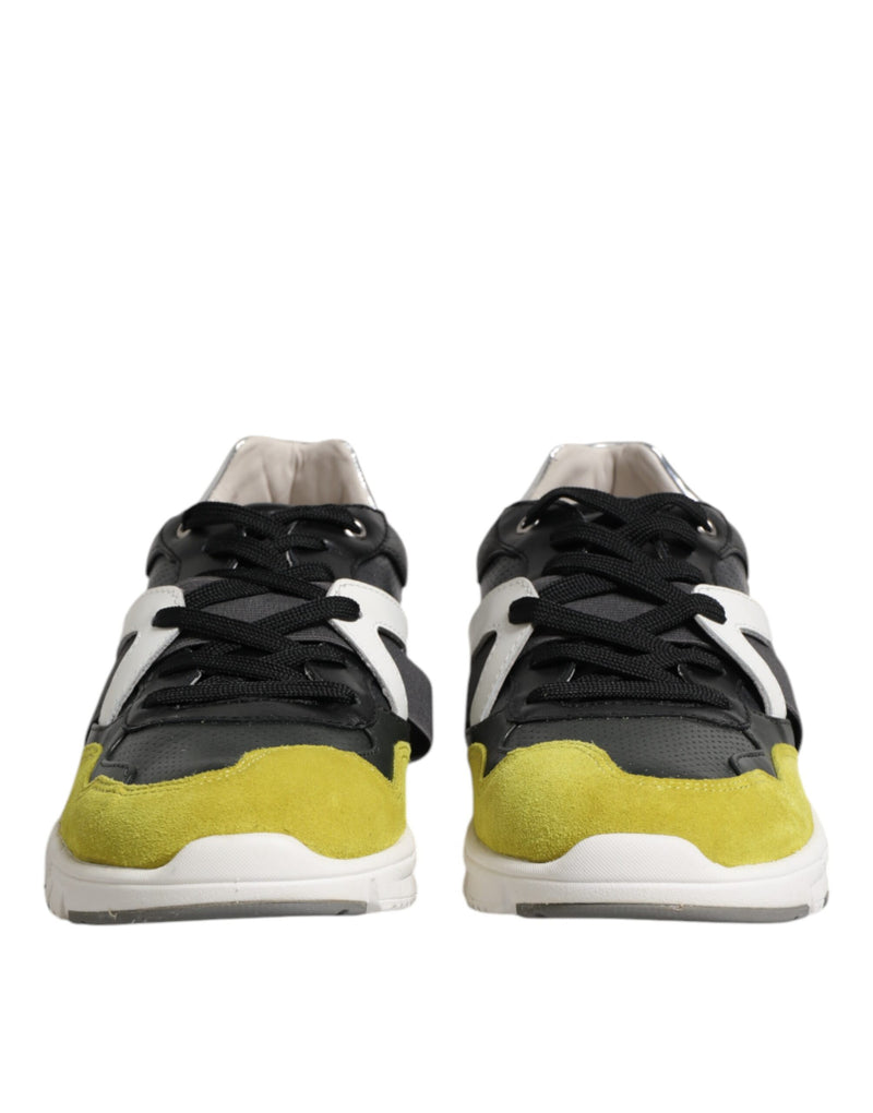 Dolce & Gabbana Multicolor Lace Up Low Top Sneakers for Men