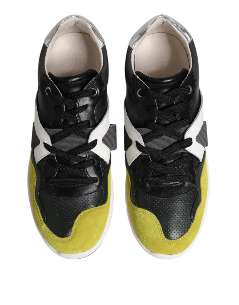 Dolce & Gabbana Multicolor Lace Up Low Top Sneakers for Men
