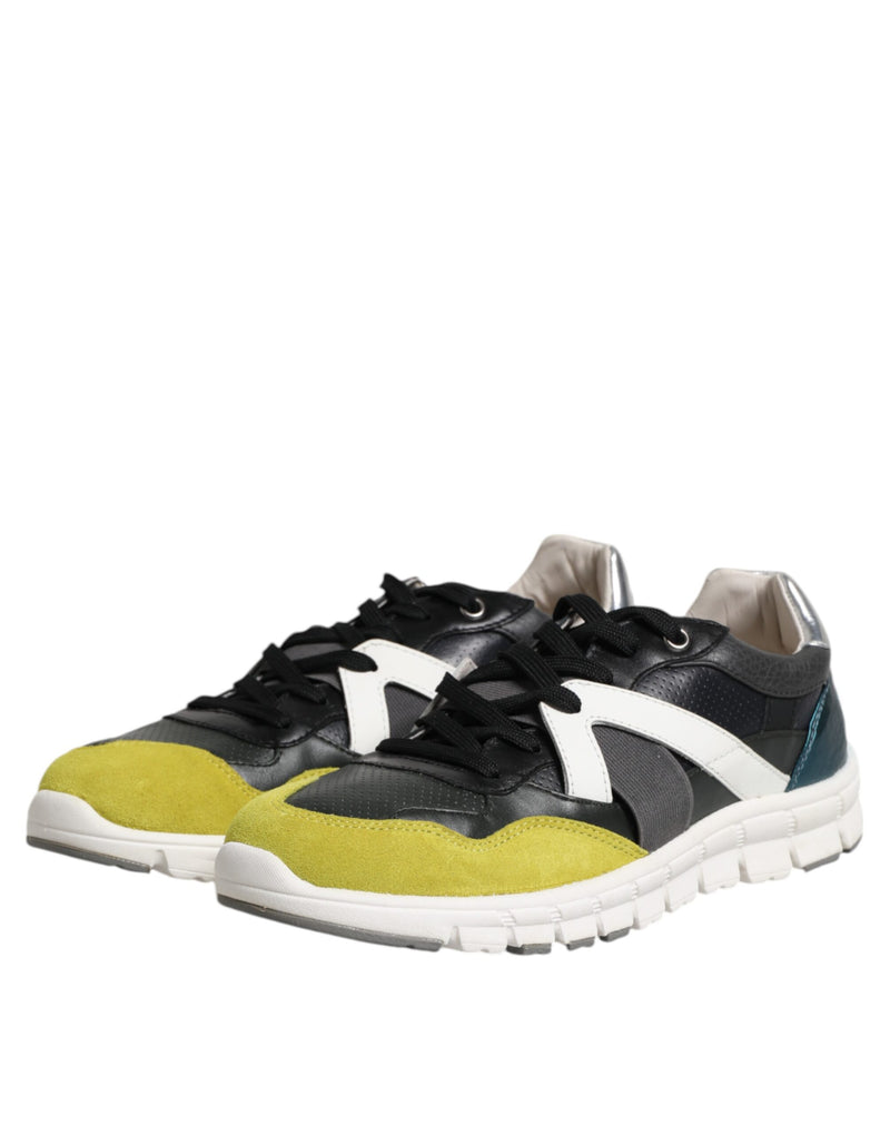 Dolce & Gabbana Multicolor Lace Up Low Top Sneakers for Men