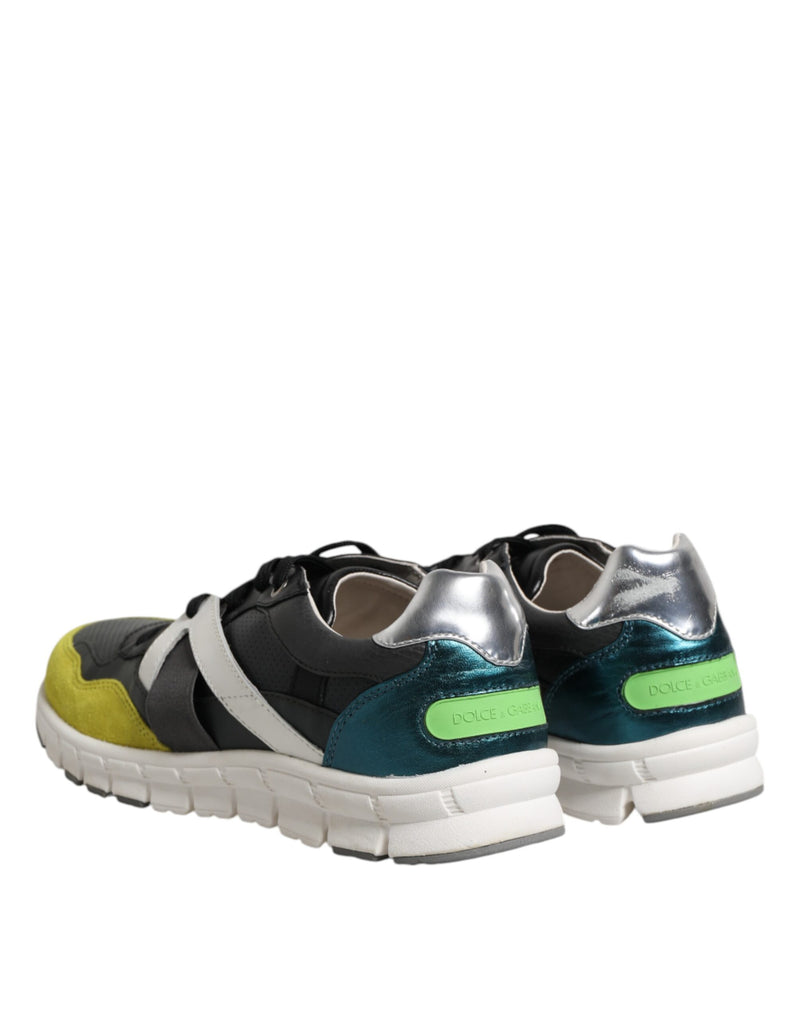 Dolce & Gabbana Multicolor Lace Up Low Top Sneakers for Men