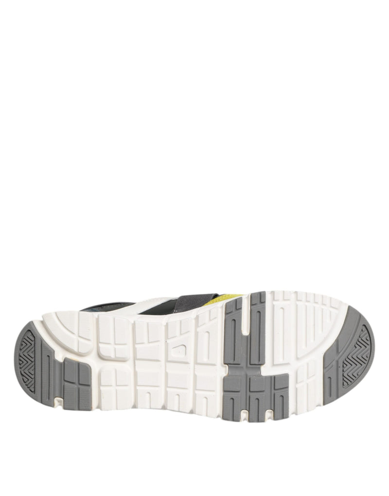 Dolce & Gabbana Multicolor Lace Up Low Top Sneakers for Men