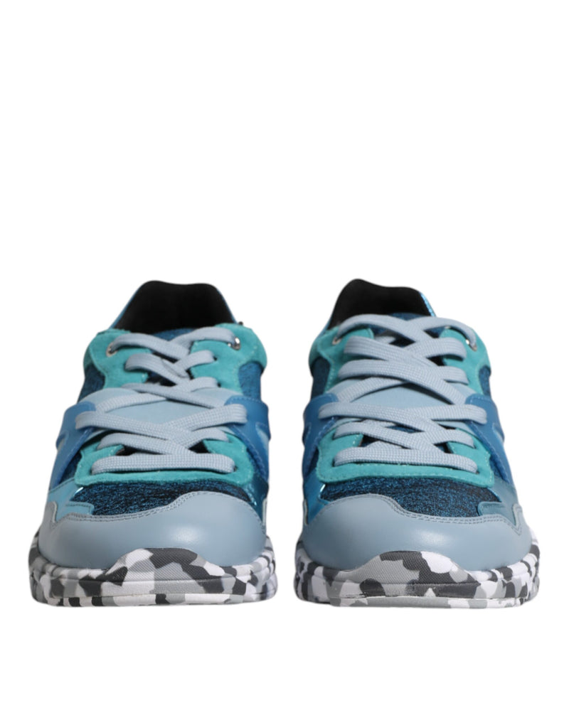 Dolce & Gabbana Multicolor Lace Up Low Top Men Sneakers