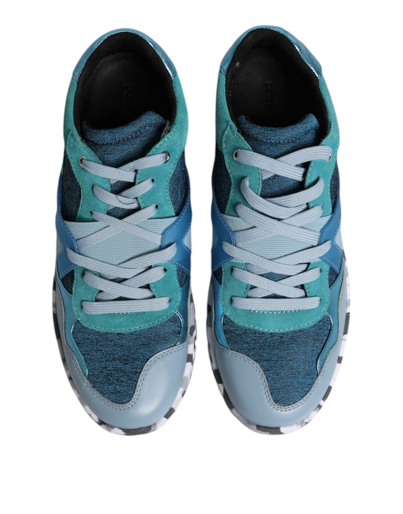 Dolce & Gabbana Multicolor Lace Up Low Top Men Sneakers