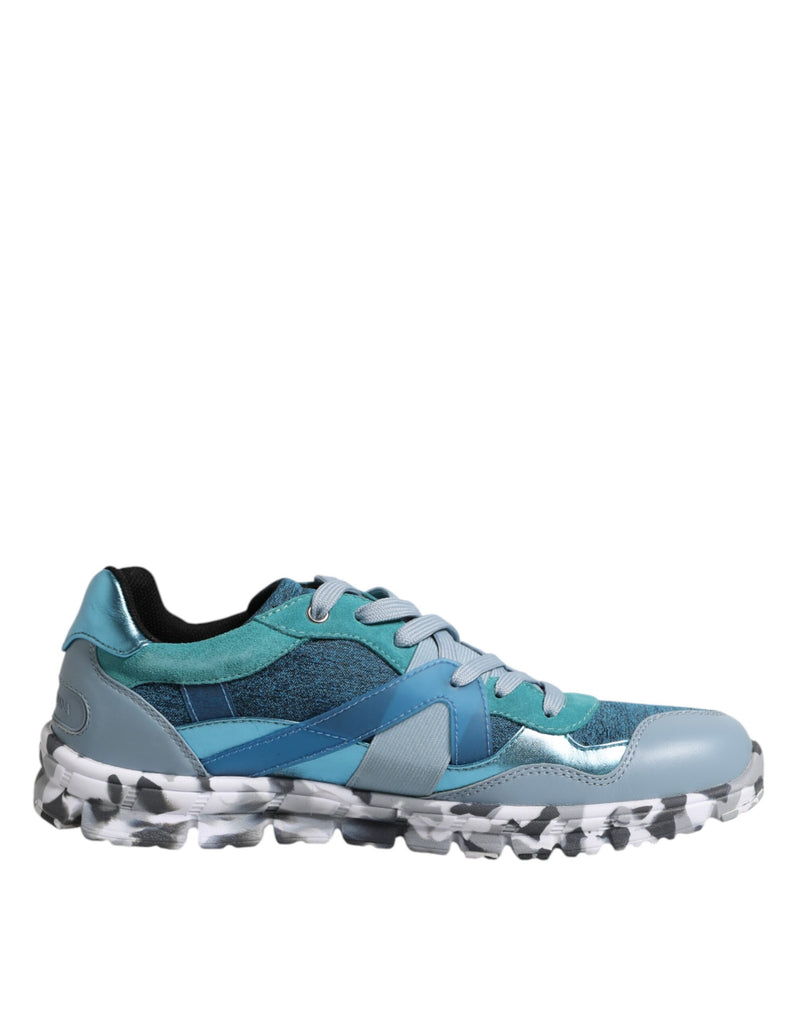 Dolce & Gabbana Multicolor Lace Up Low Top Men Sneakers