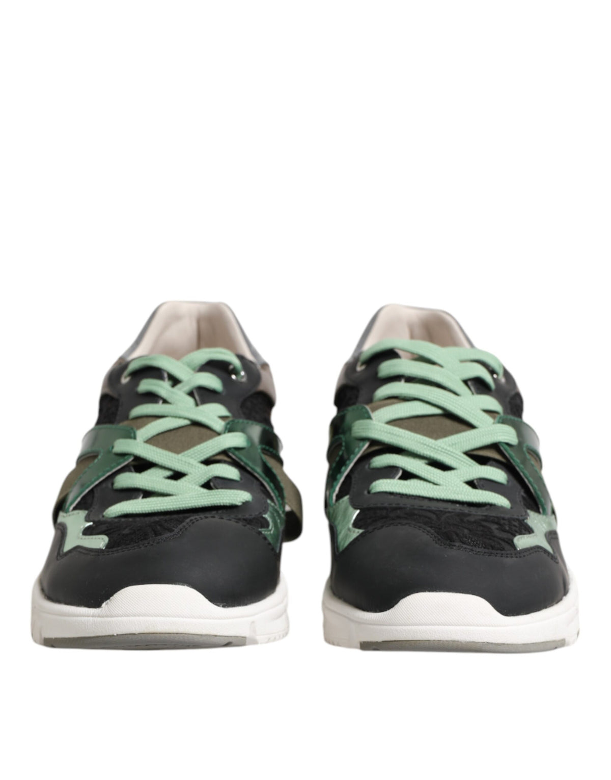 Dolce & Gabbana Multicolor Lace Up Low Top Sneakers