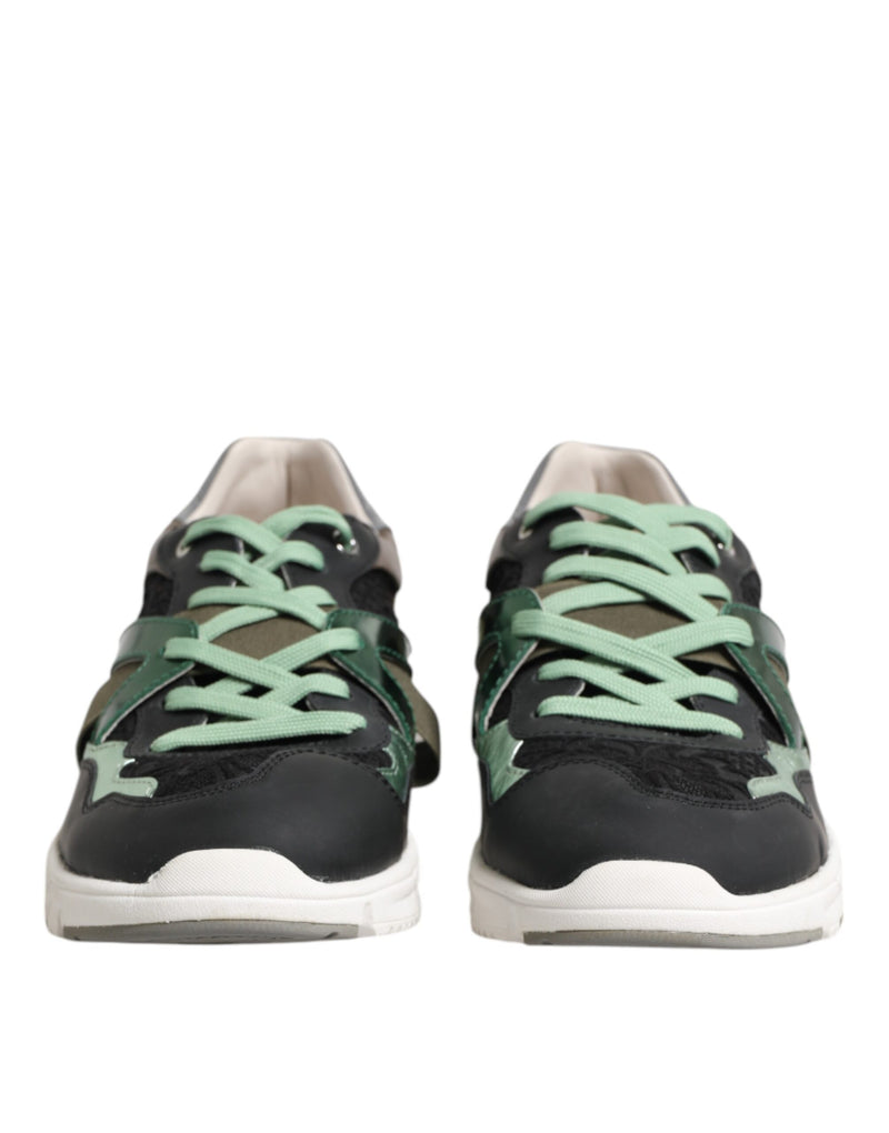 Dolce & Gabbana Multicolor Lace Up Low Top Sneakers