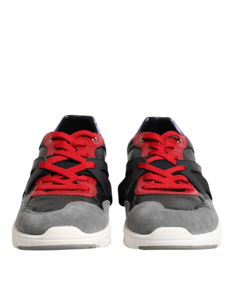 Dolce & Gabbana Multicolor Lace Up Low Top Men Sneakers