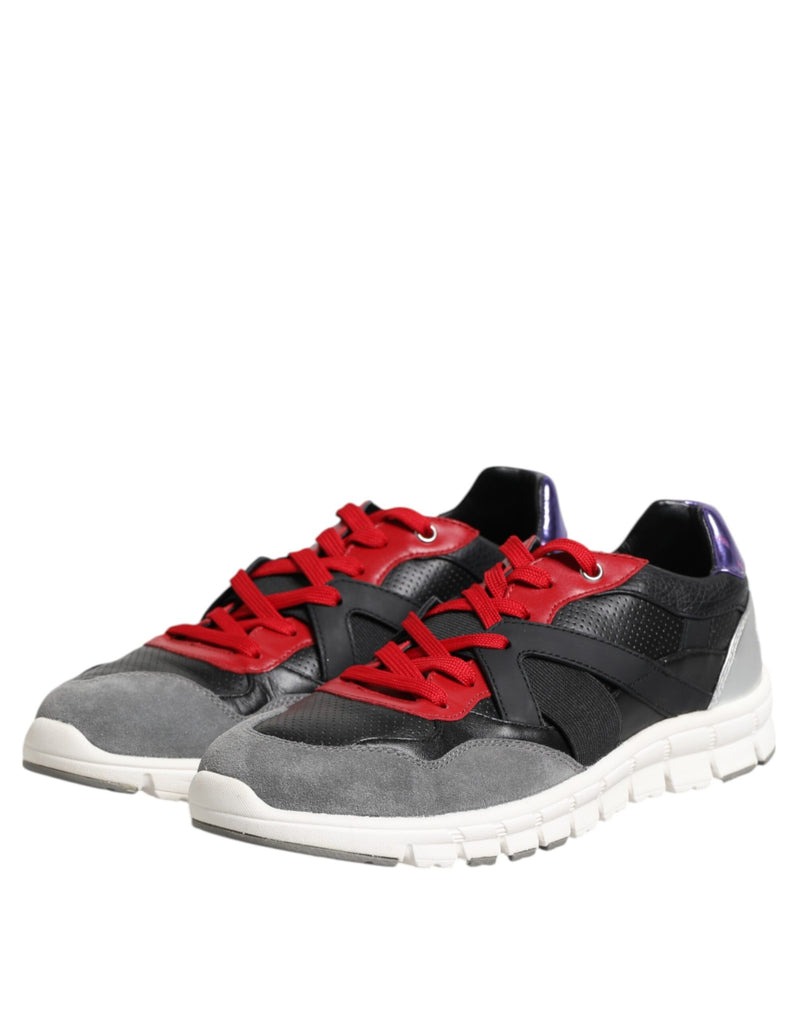 Dolce & Gabbana Multicolor Lace Up Low Top Men Sneakers
