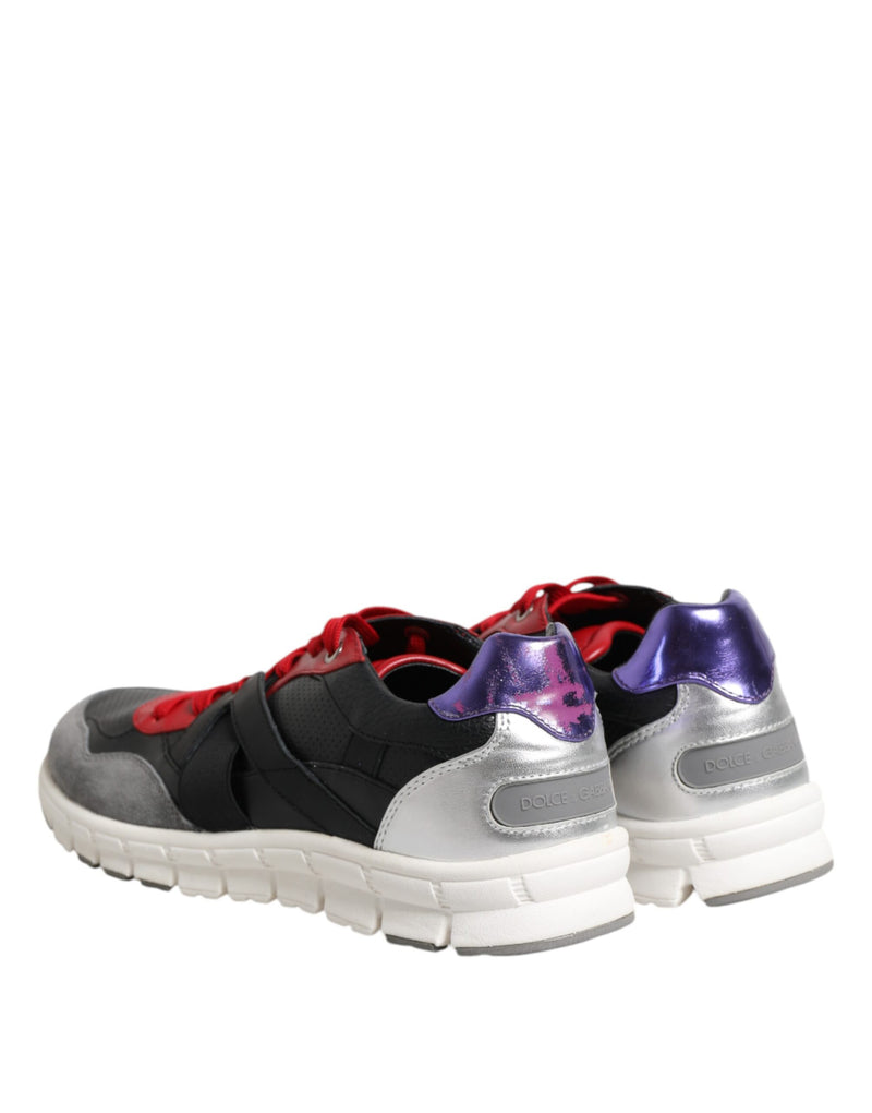 Dolce & Gabbana Multicolor Lace Up Low Top Men Sneakers