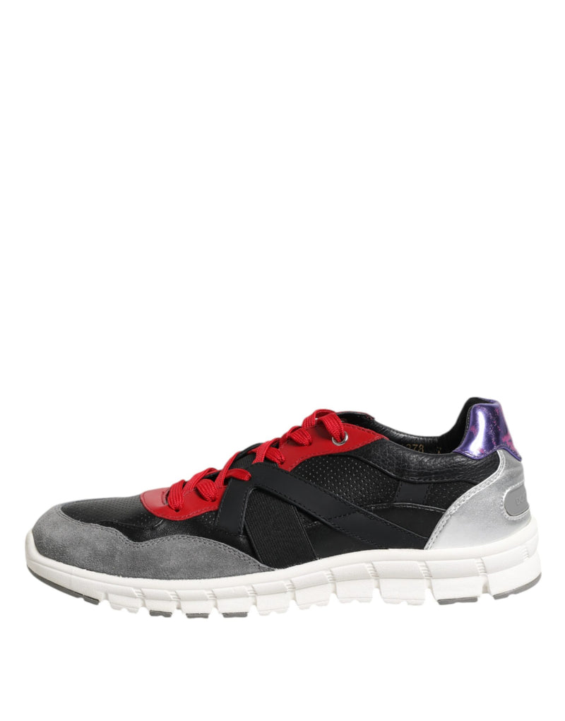 Dolce & Gabbana Multicolor Lace Up Low Top Men Sneakers