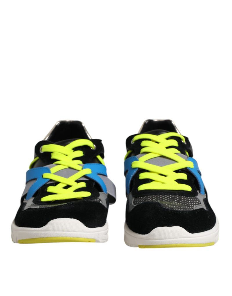 Dolce & Gabbana Multicolor Lace Up Low Top Sneakers