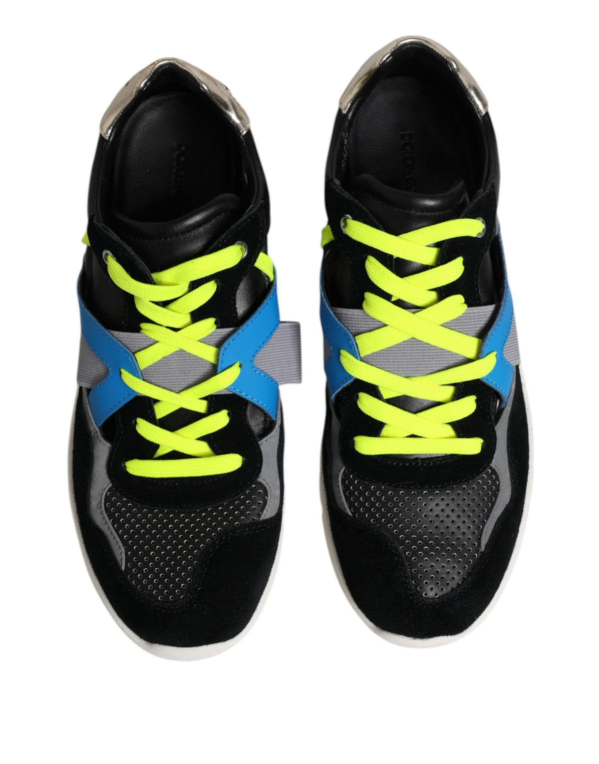Dolce & Gabbana Multicolor Lace Up Low Top Sneakers