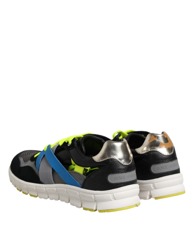 Dolce & Gabbana Multicolor Lace Up Low Top Sneakers