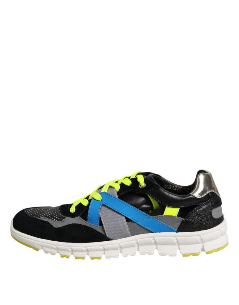 Dolce & Gabbana Multicolor Lace Up Low Top Sneakers